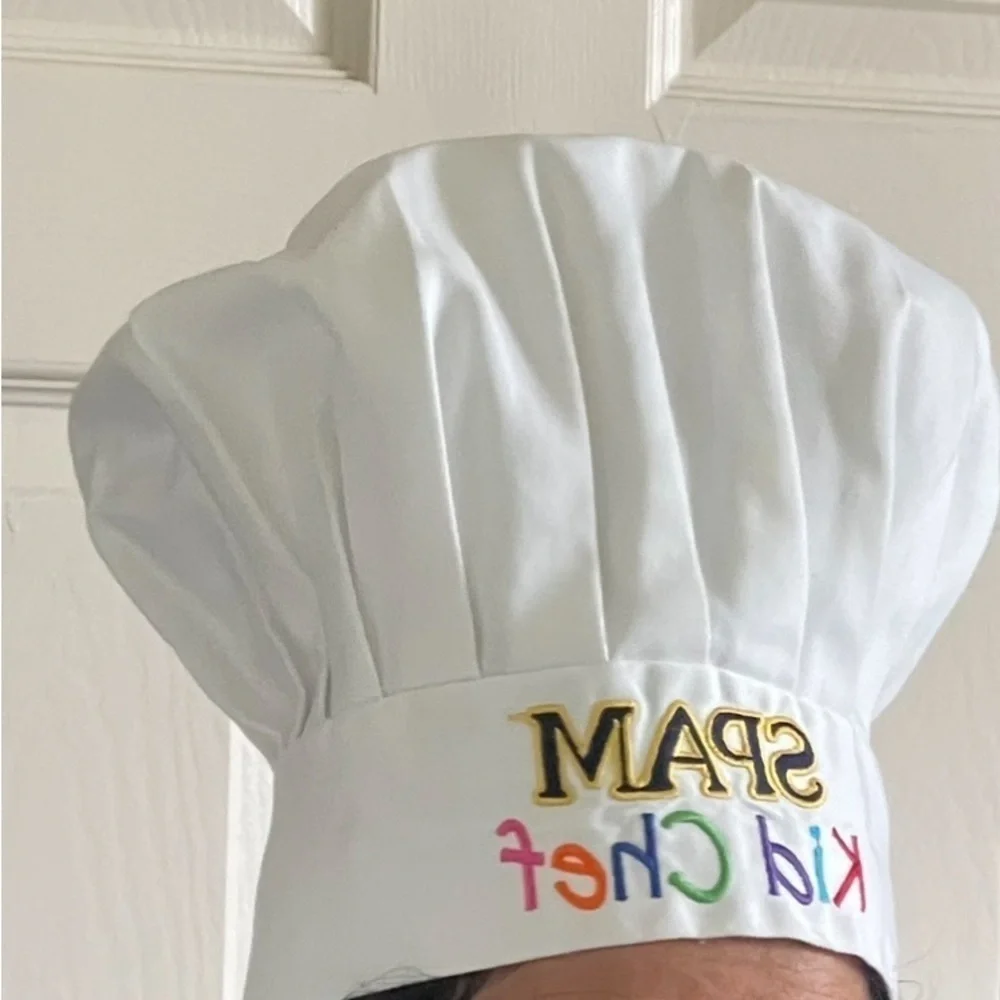 Cooking Kids Hat French Style Baking Multicolor Embroidery Graphic One Size